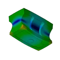 FEA FEM  propriedades elasticas sonotrodo ultrassonico